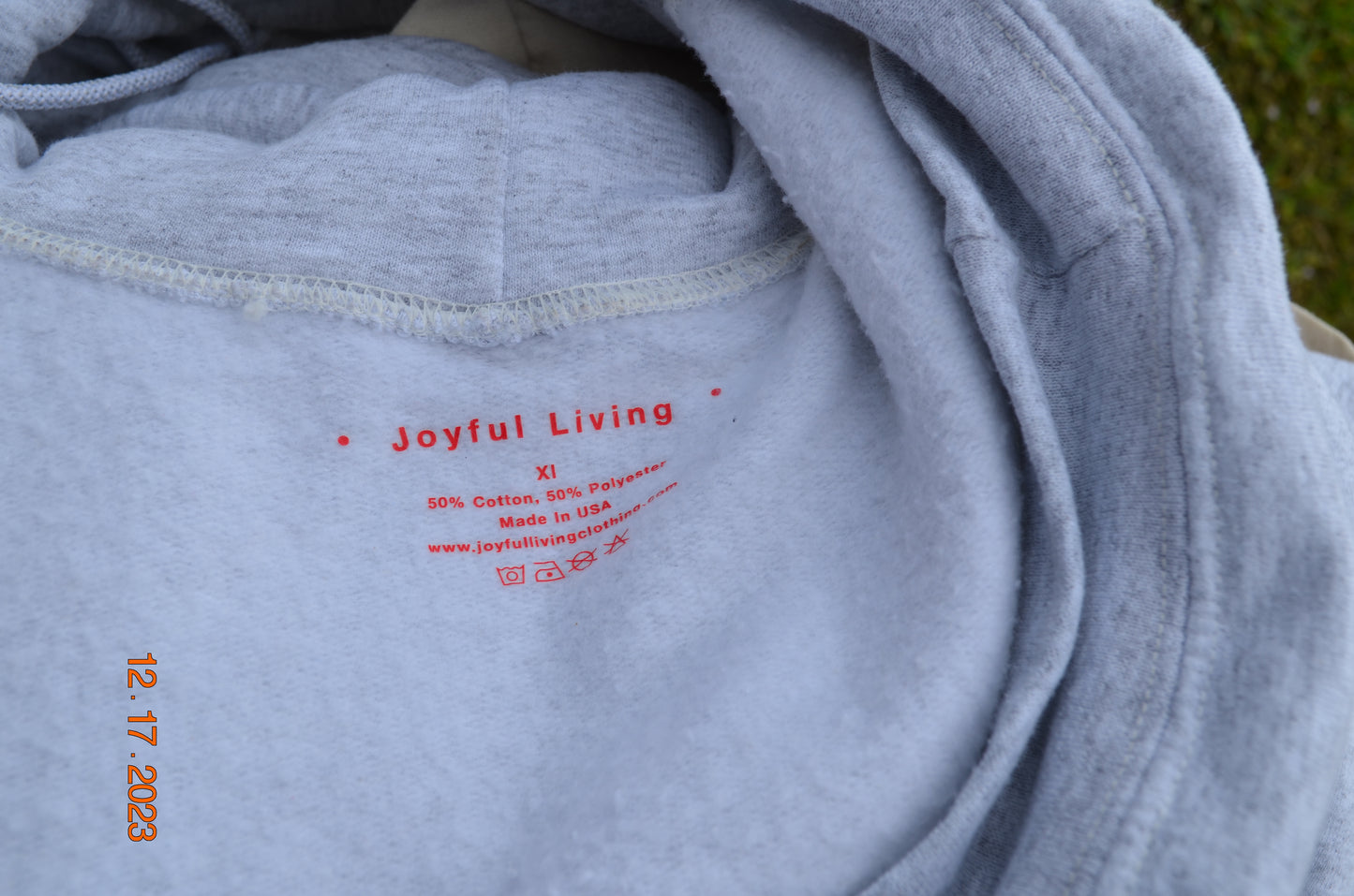 "u are loved" hoodie in gray