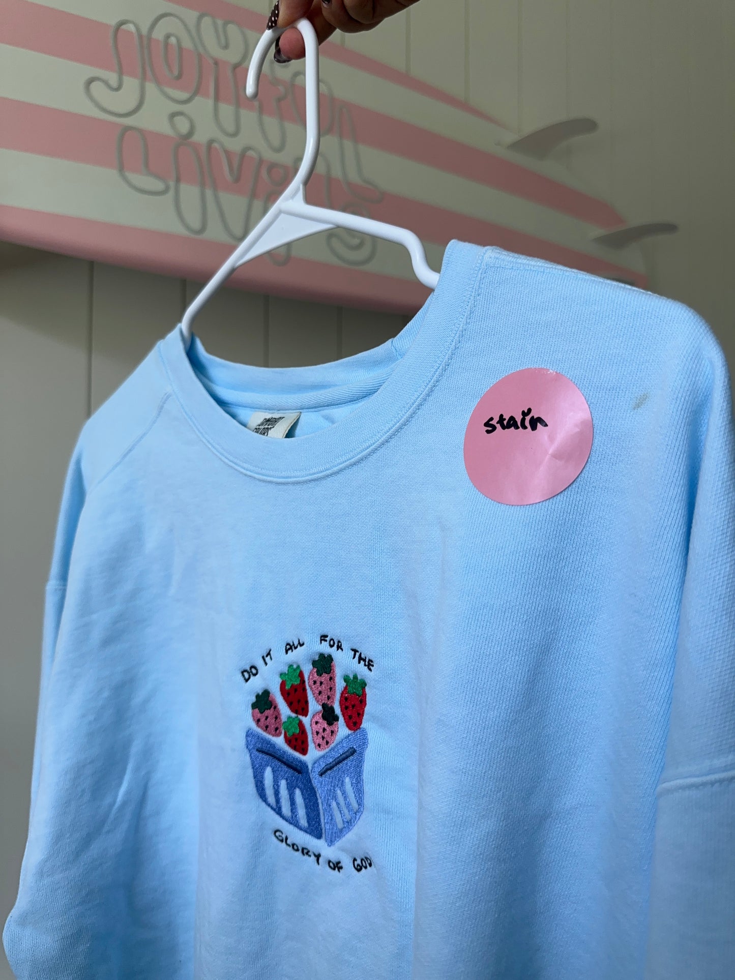 OOPSIE - "for His glory" crewneck in XL