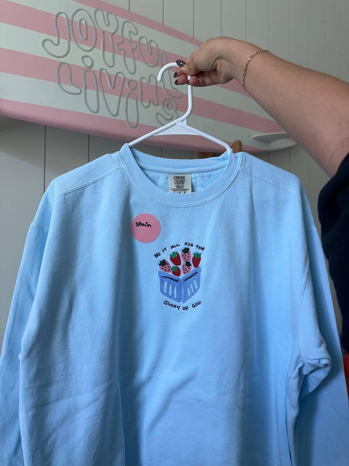 OOPSIE - "for His glory" crewneck in LARGE