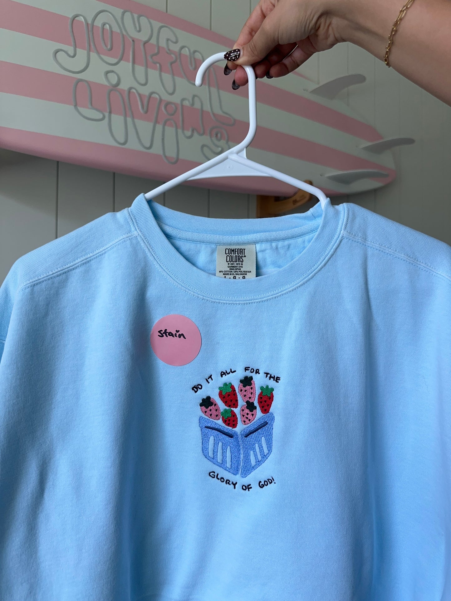 OOPSIE - "for His glory" crewneck in LARGE