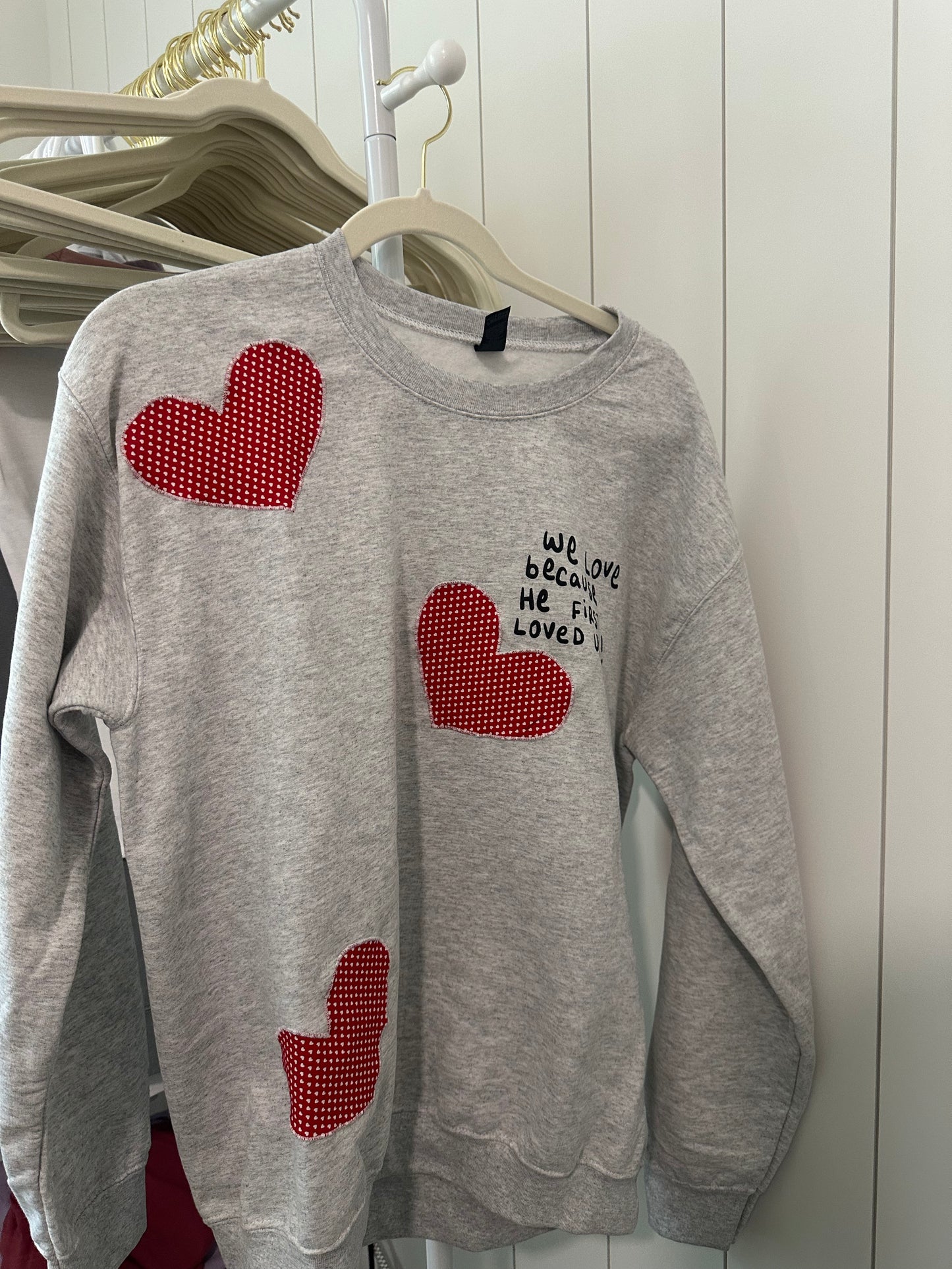 OOPSIE - "we love bc He first loved us" crew in ONLY MEDIUM