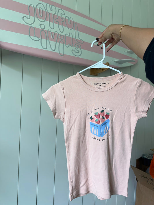 OOPSIE -  "for the Glory of God" baby tee in XS