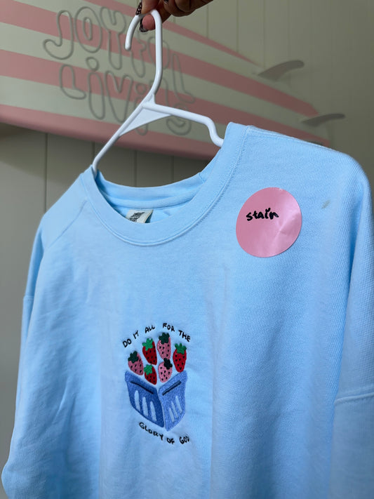 OOPSIE - "for His glory" crewneck in XL