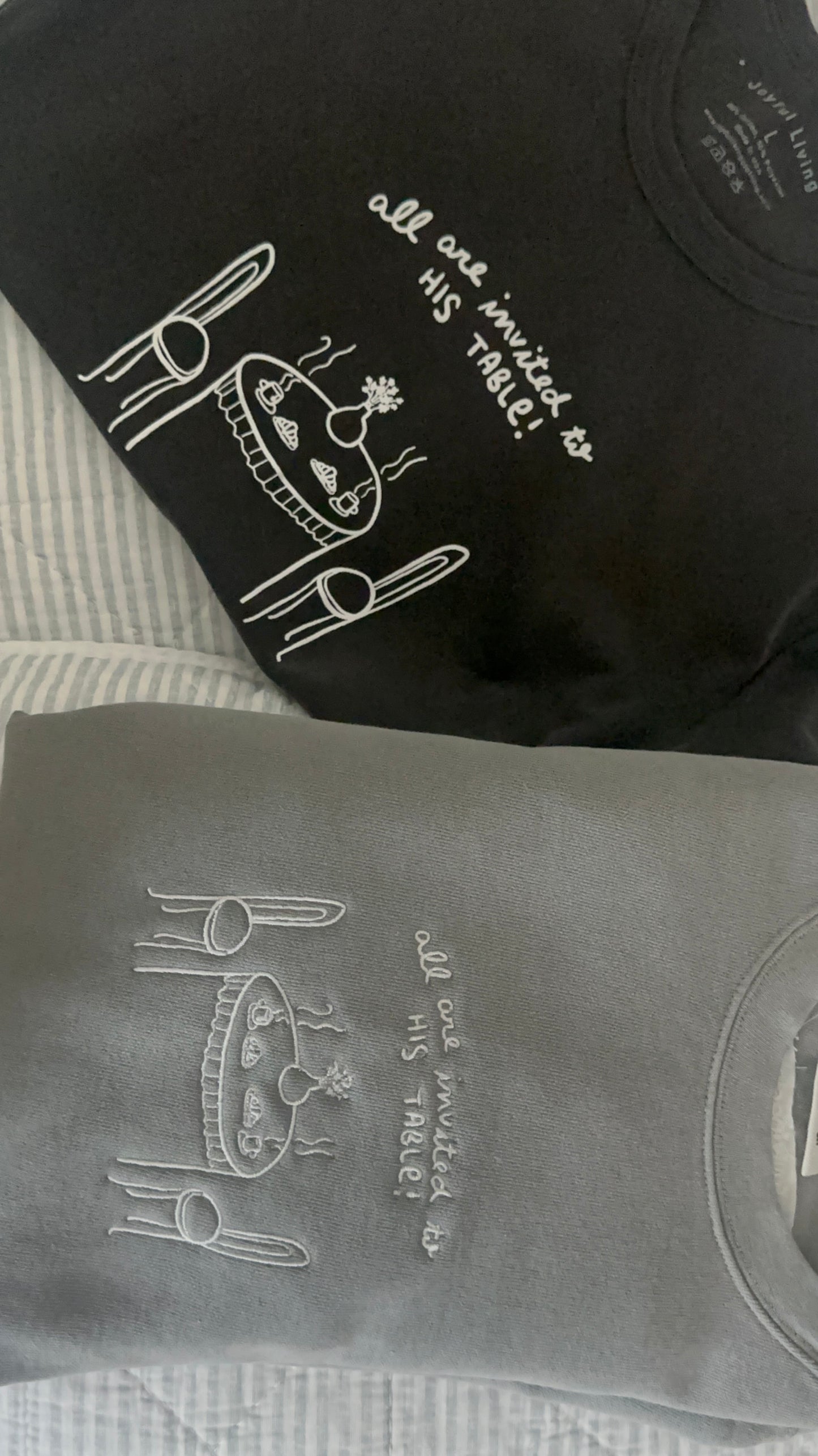 "all are invited" crewneck